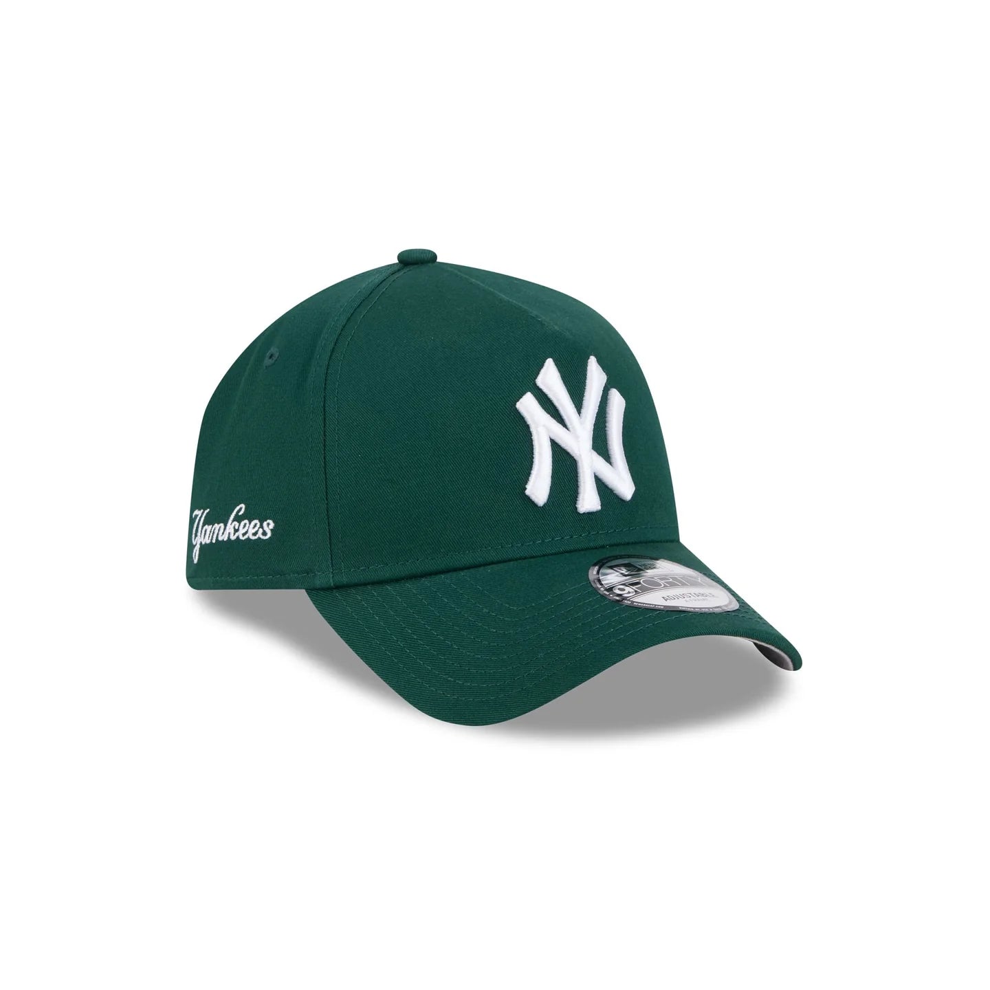 New York Yankees Hat - Spring Mix Dark Green 9Forty A-Frame MLB Snapback Cap - New Era
